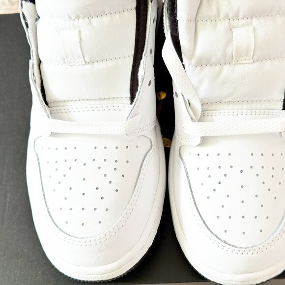 Air Jordan 1 Mid White Black Sneakers | Big Kids Size 5Y (Women’s 6.5) - Picture 14 of 14